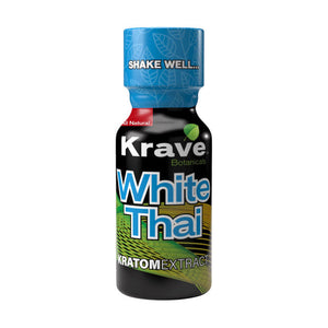 White Thai Krave Kratom Extract Shots - Limepuff