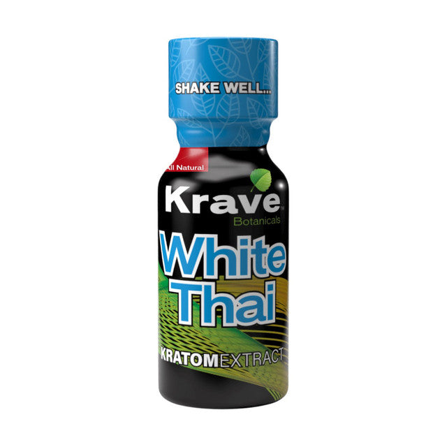 White Thai Krave Kratom Extract Shots - Limepuff