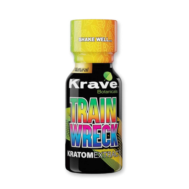 Train Wreck Krave Kratom Extract Shots - Limepuff