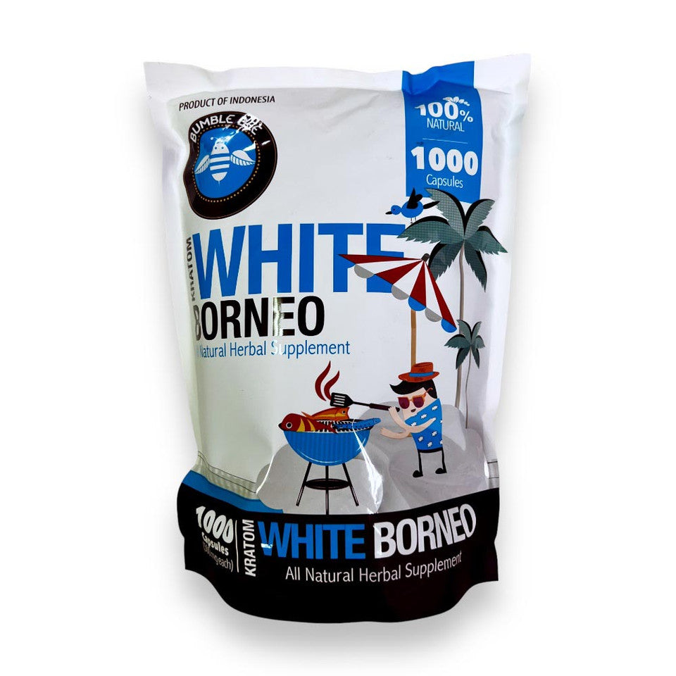 White Borneo Bumble Bee 100Caps - Limepuff