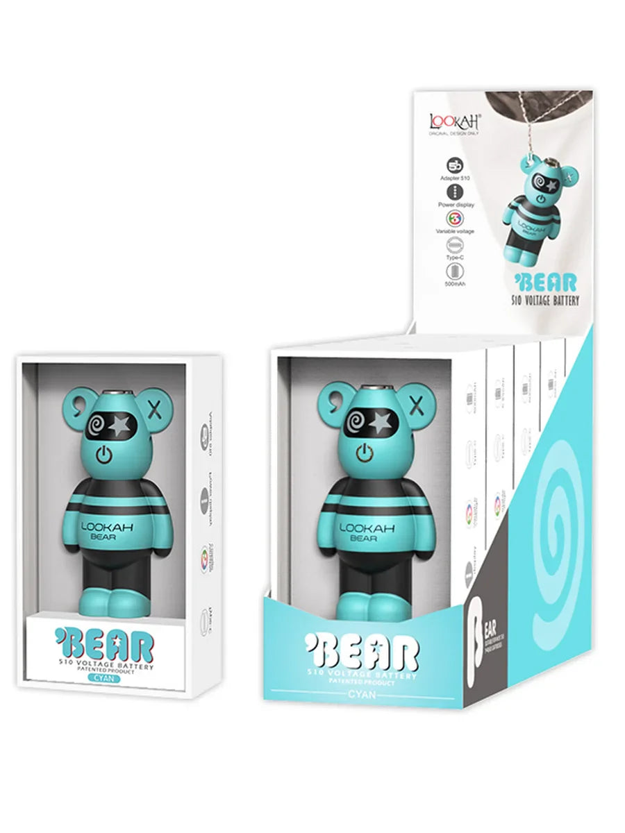 LOOKAH BEAR 510 Thread Vape Battery - Lime Store 