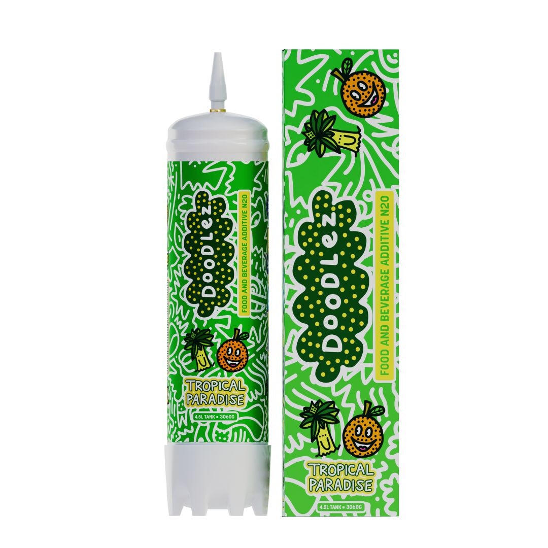DOODLEZ Brand Tank 3000G 4.5L Lime Store Tropical Paradise 